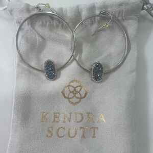 Kendra Scott earrings hoops with jewel